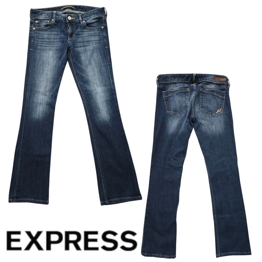 Express Women's Dark Blue Boot Cut Jeans